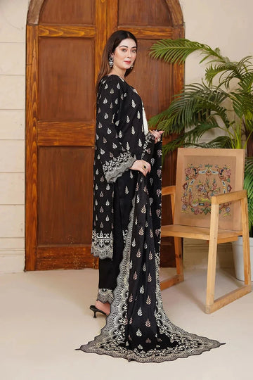 3PC Embroidered stitched Kotail Linen Suit KKTE-3653 - Embroidered - KHAS STORES US -